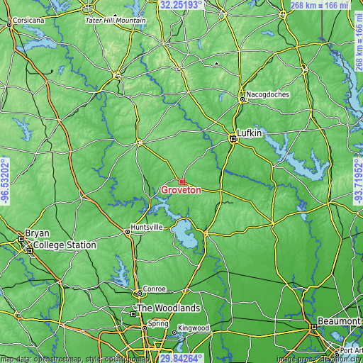 Topographic map of Groveton