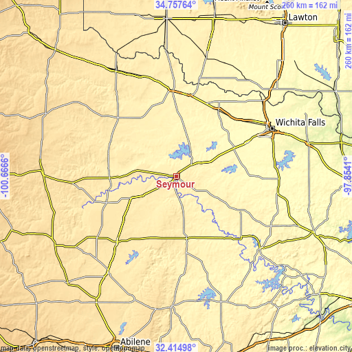 Topographic map of Seymour