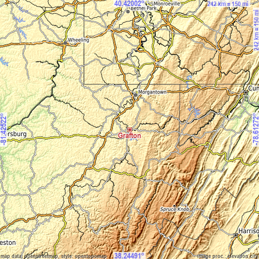 Topographic map of Grafton