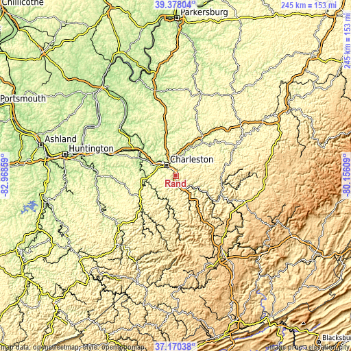 Topographic map of Rand