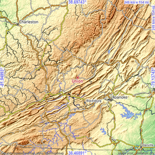 Topographic map of Union