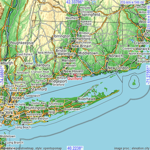 Topographic map of Guilford