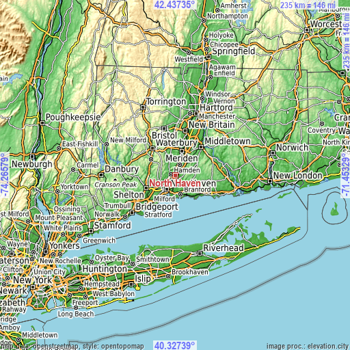 Topographic map of North Haven