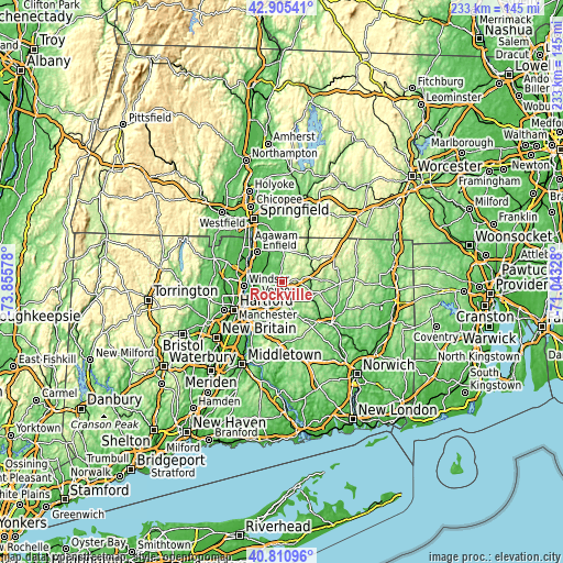 Topographic map of Rockville