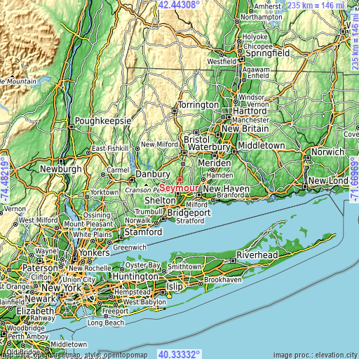 Topographic map of Seymour