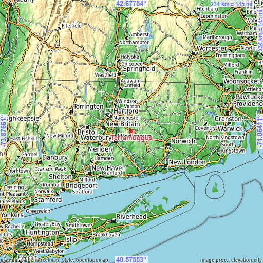 Topographic map of Terramuggus