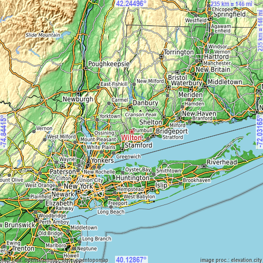 Topographic map of Wilton