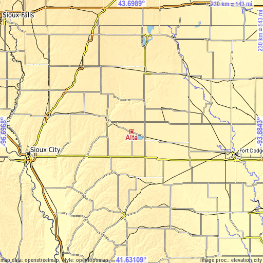 Topographic map of Alta