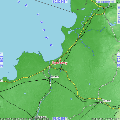 Topographic map of Syas’stroy