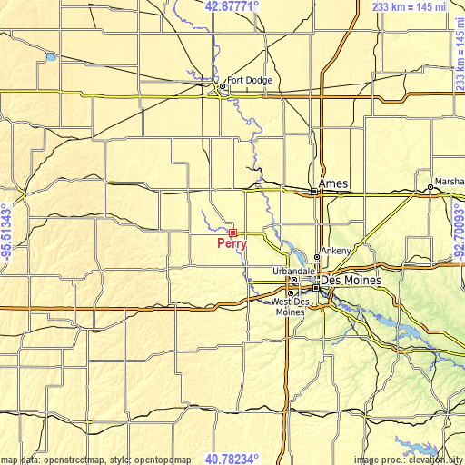 Topographic map of Perry