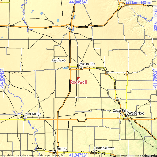 Topographic map of Rockwell