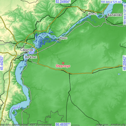 Topographic map of Stepnoye