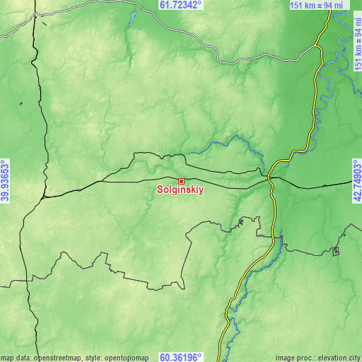 Topographic map of Solginskiy