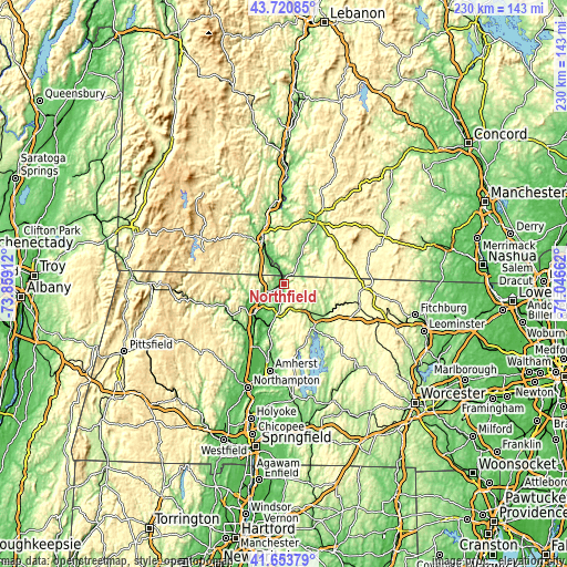 Topographic map of Northfield