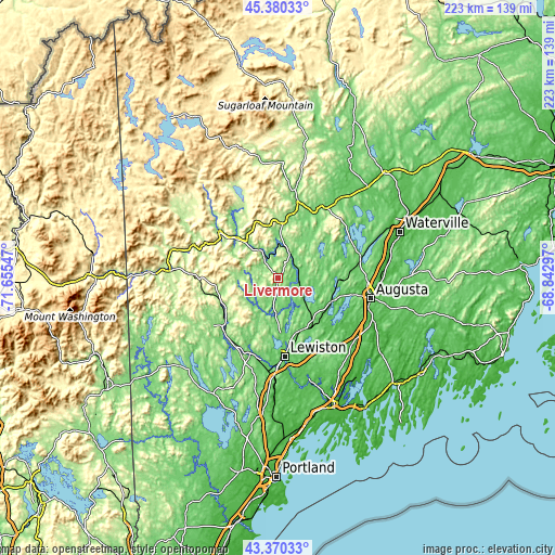 Topographic map of Livermore