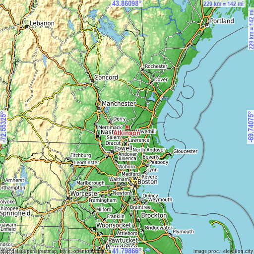 Topographic map of Atkinson