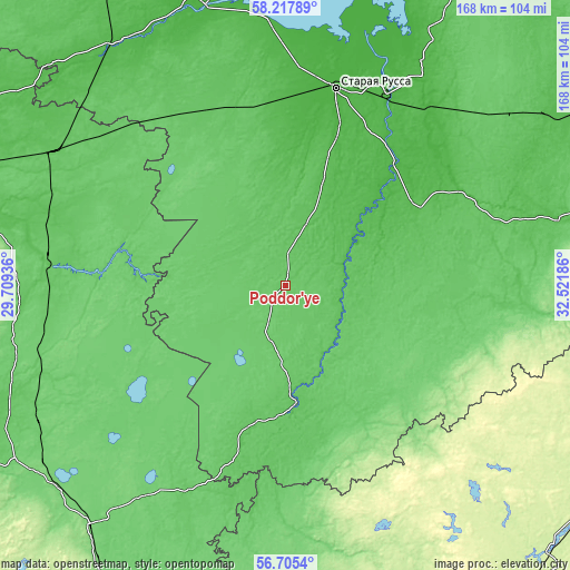 Topographic map of Poddor’ye
