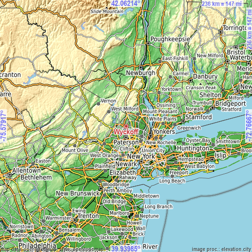 Topographic map of Wyckoff