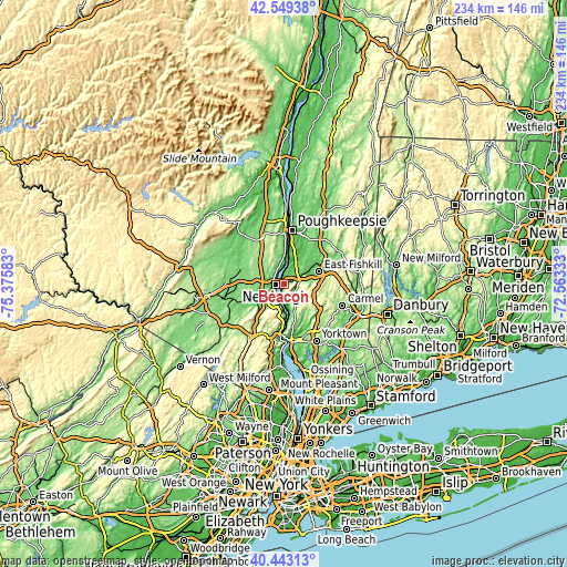 Topographic map of Beacon