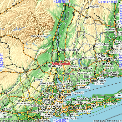 Topographic map of Brinckerhoff