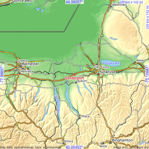 Topographic map of Centerport