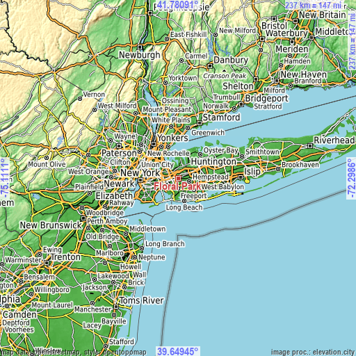 Topographic map of Floral Park