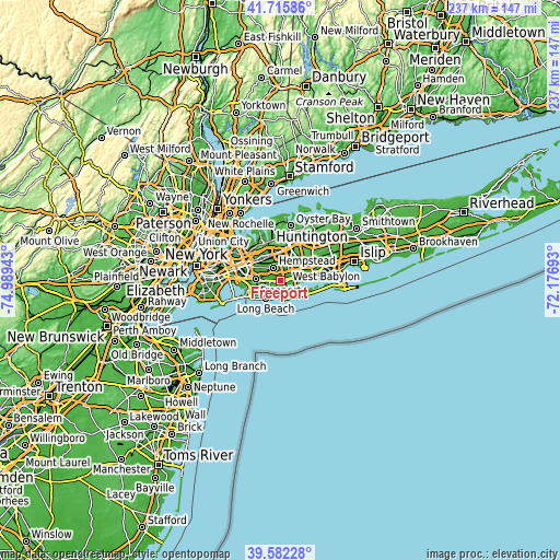 Topographic map of Freeport