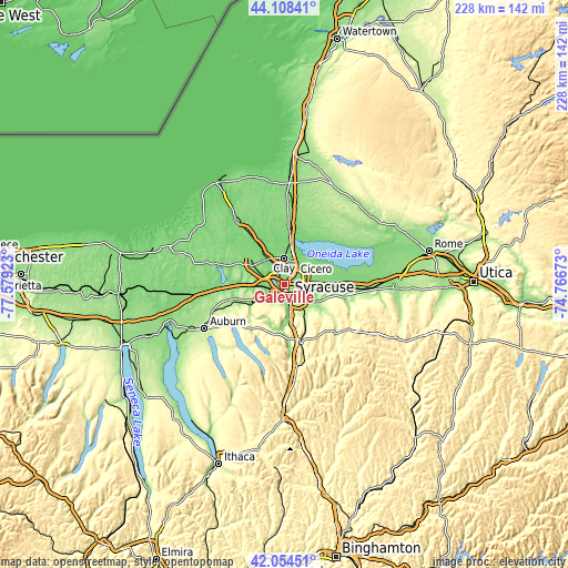 Topographic map of Galeville