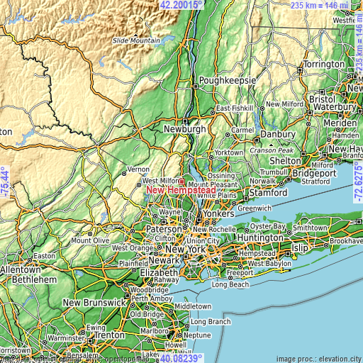 Topographic map of New Hempstead