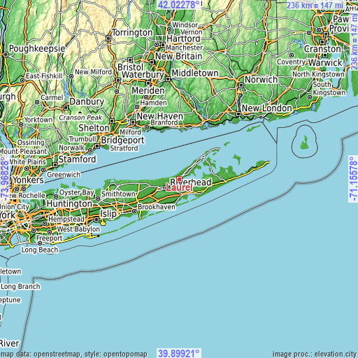 Topographic map of Laurel