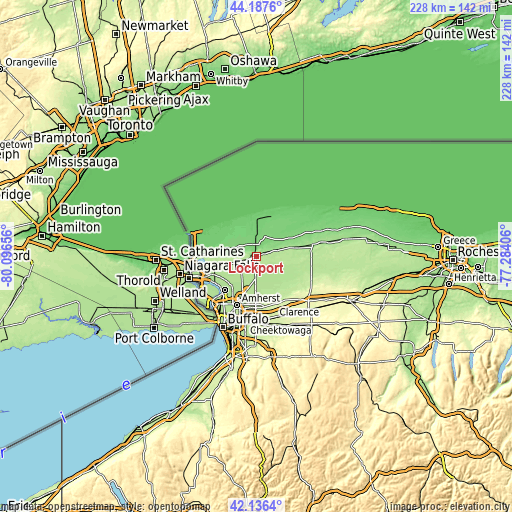 Topographic map of Lockport