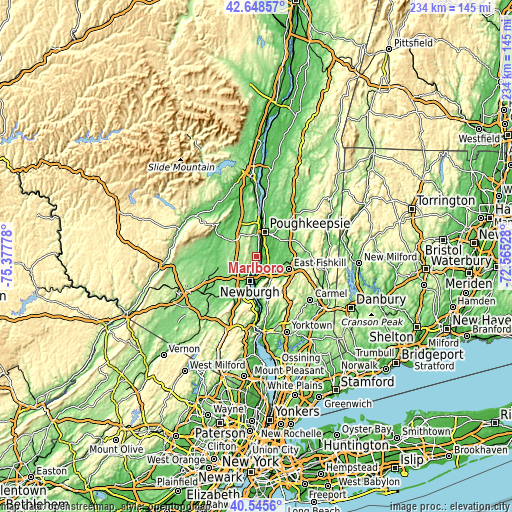 Topographic map of Marlboro