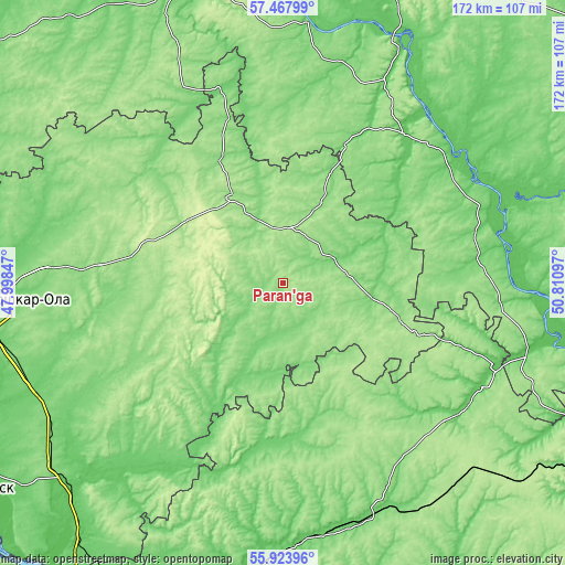 Topographic map of Paran’ga