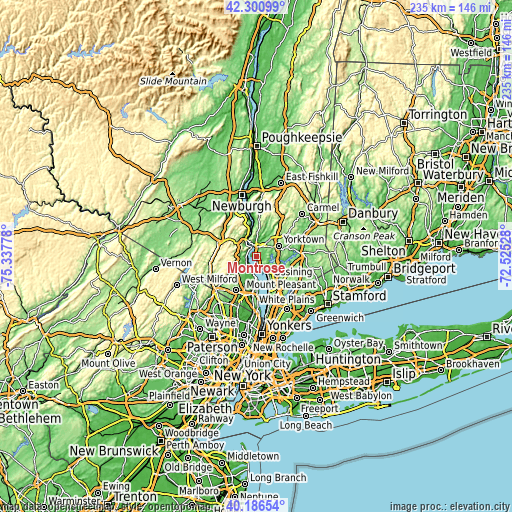 Topographic map of Montrose