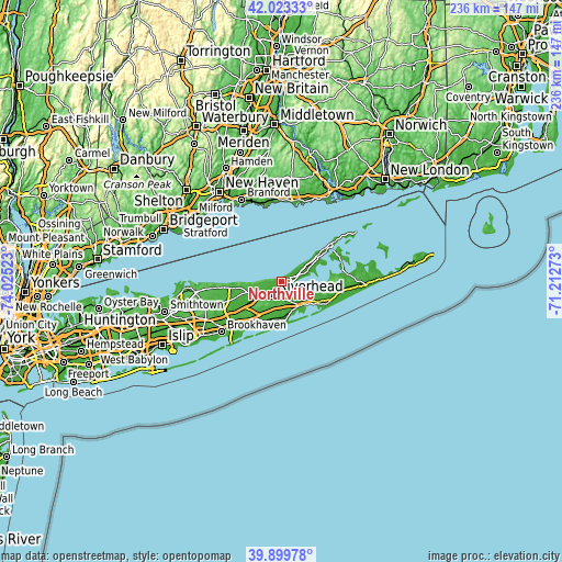 Topographic map of Northville