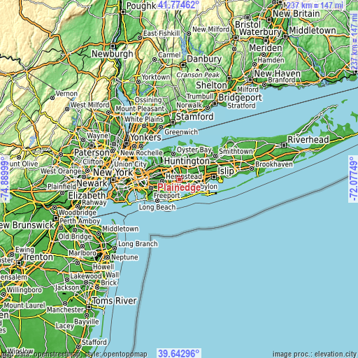 Topographic map of Plainedge