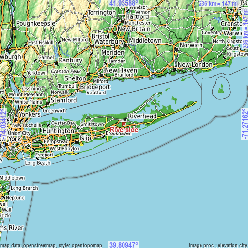 Topographic map of Riverside