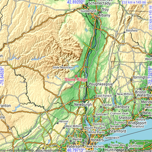 Topographic map of Stone Ridge