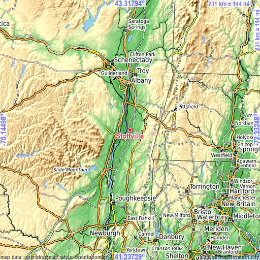 Topographic map of Stottville