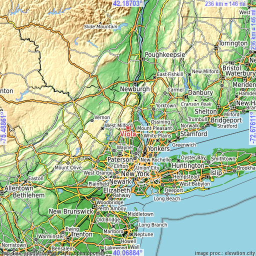 Topographic map of Viola