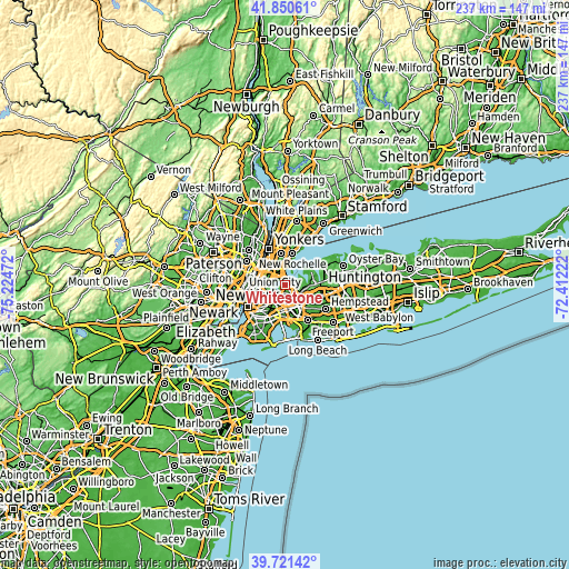 Topographic map of Whitestone