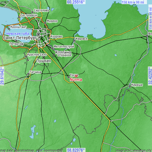 Topographic map of Nurma