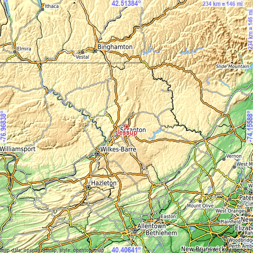 Topographic map of Jessup