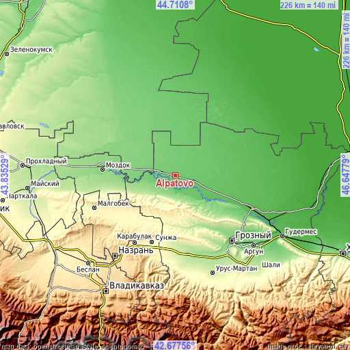 Topographic map of Alpatovo