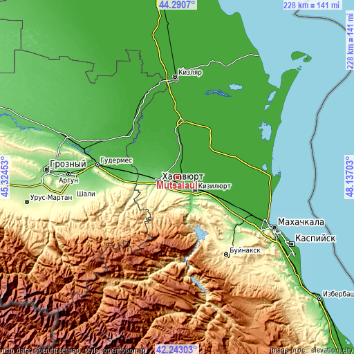 Topographic map of Mutsalaul