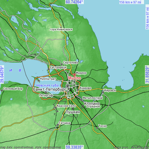 Topographic map of Murino