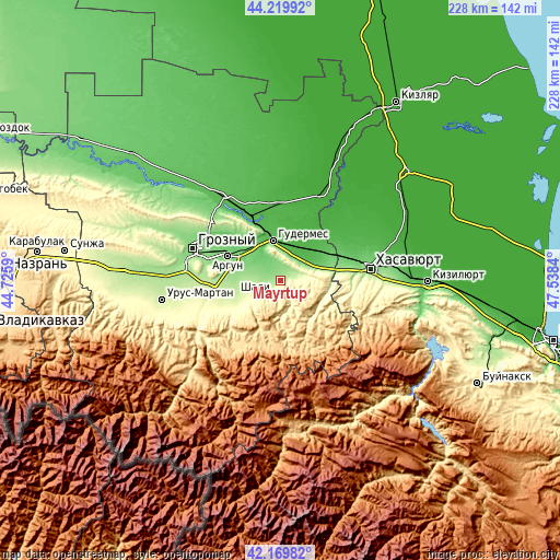 Topographic map of Mayrtup