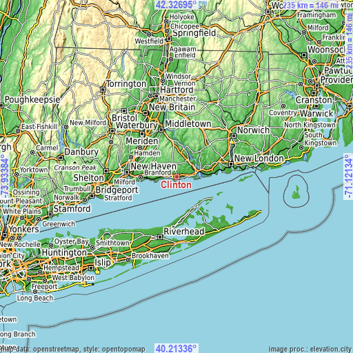 Topographic map of Clinton