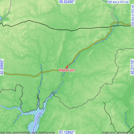 Topographic map of Makar’yev