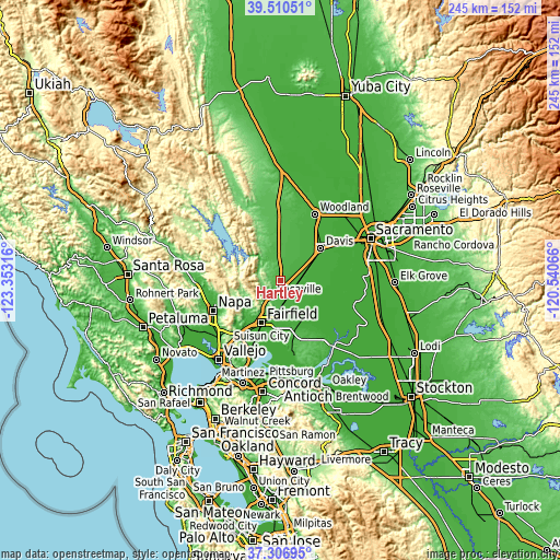 Topographic map of Hartley